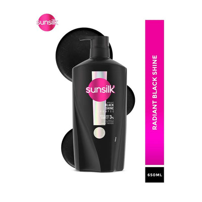Sunsilk Radiant Black Shine Shampoo - 650 ml