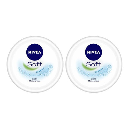 Nivea Set of 2 Soft Cream Light Moisturiser 100ml