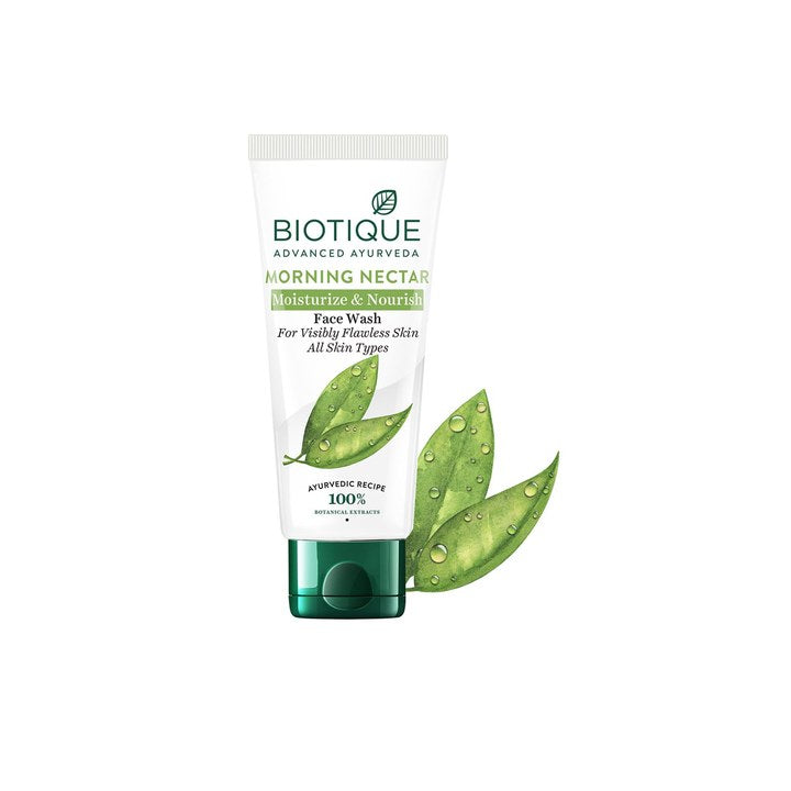 Biotique Morning Nectar Moisturize & Nourish Visibly Flawless Skin Face Wash 100ml