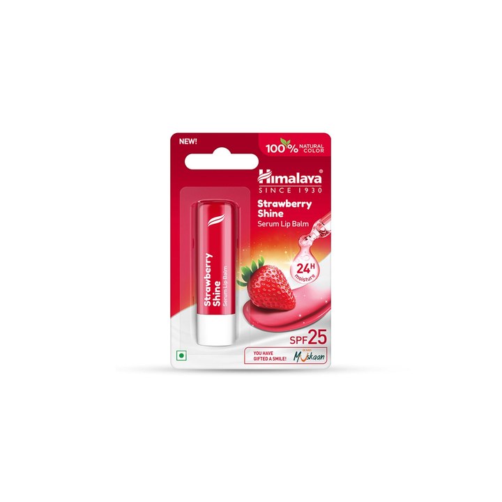 Himalaya Strawberry Shine Serum Lip Balm - 4.5g