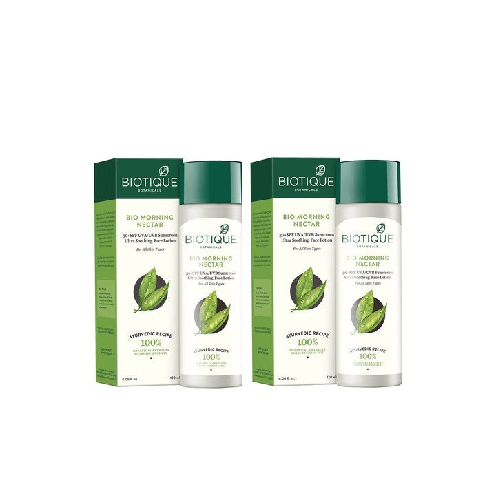 Biotique Set of 2 Bio Morning Nectar Sunscreen SPF 30+ UVA/UVB