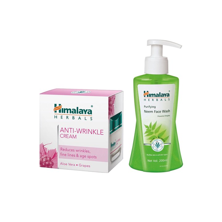 Himalaya Set of Purifying Neem Face Wash & Anti-Wrinkle Cream
