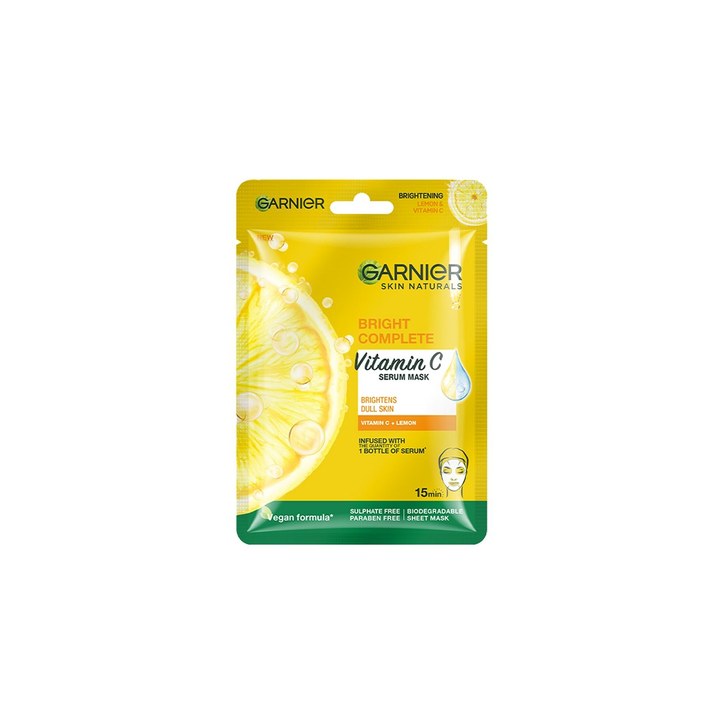 Garnier Skin Naturals Bright Complete Vitamin C Face Serum Sheet Mask - 28 g