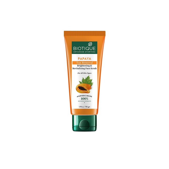 Biotique Papaya Tan Removal Brightening & Revitalizing Face Scrub 100g