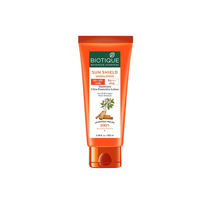 Biotique Unisex Bio Sandalwood Sunscreen Ultra Soothing Face Lotion 50+ SPF 100 ml