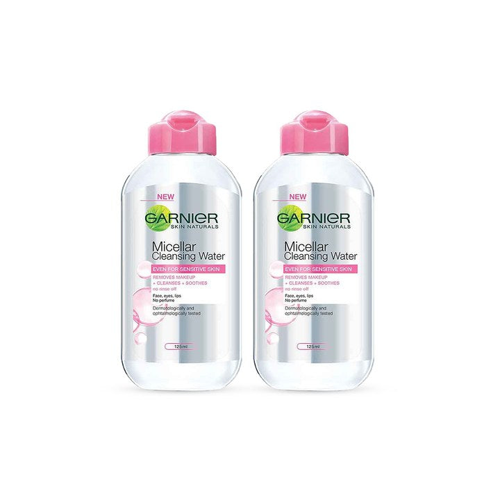 Garnier Set of 2 Skin Naturals Micellar Cleansing Water - 125 ml Each