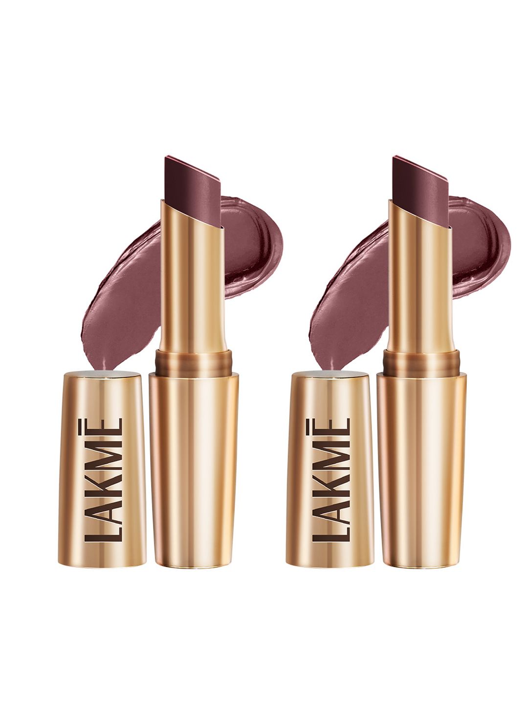 Lakme Set of 2 9to5 Powerplay Priming Matte Lipstick 3.6g each- Chocolate Crush