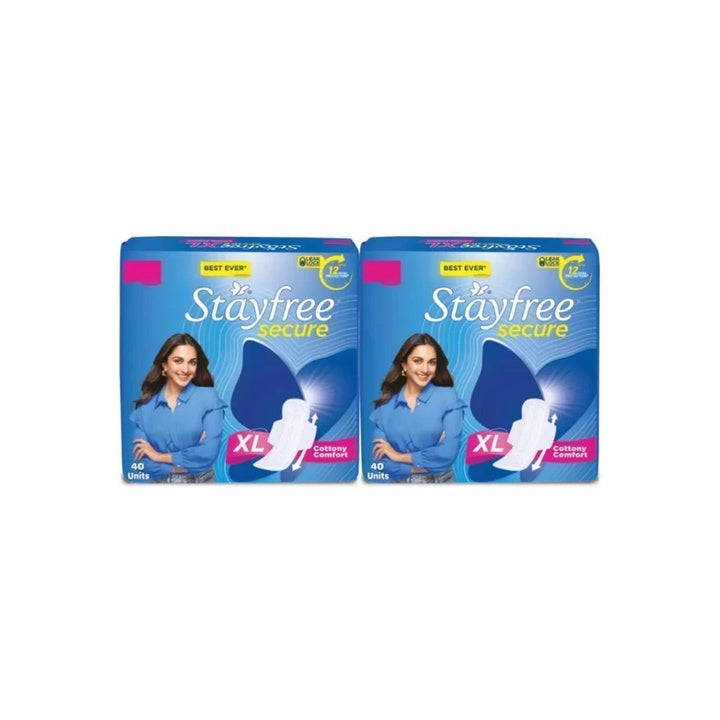 STAYFREE Secure XL Cottony Cover Sanitary Pad Combo Pack (Pack of 80)