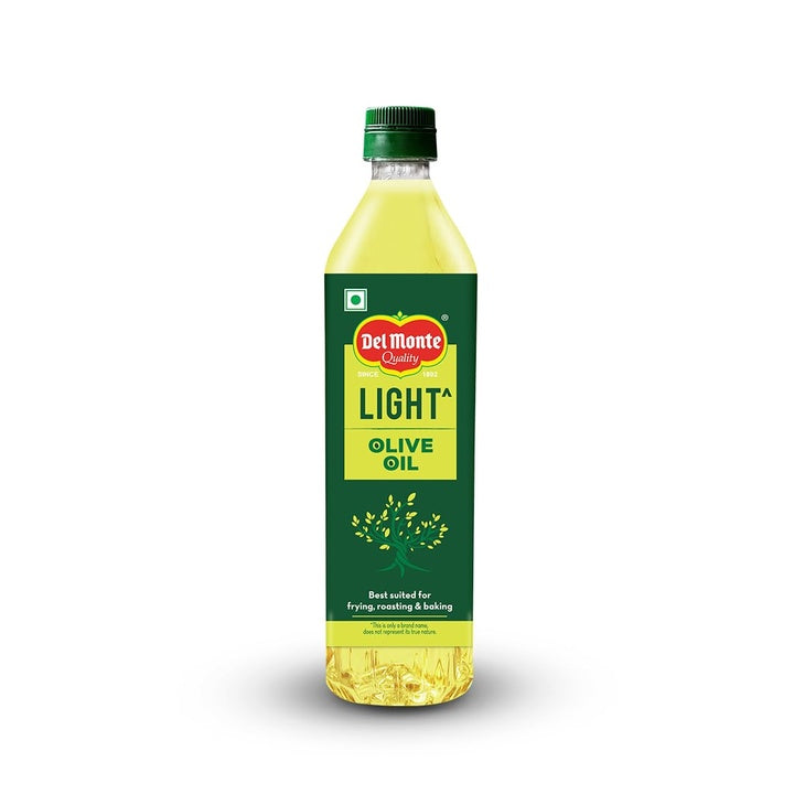 Del Monte Light Olive Oil (Imported) 1L PET Bottle | Extra Light in Flavour & Aroma | Ideal for Everyday Indian Cooking – Deep Frying, Curries, Roasting & Sauteing | High MUFA & Rich in Antioxidants