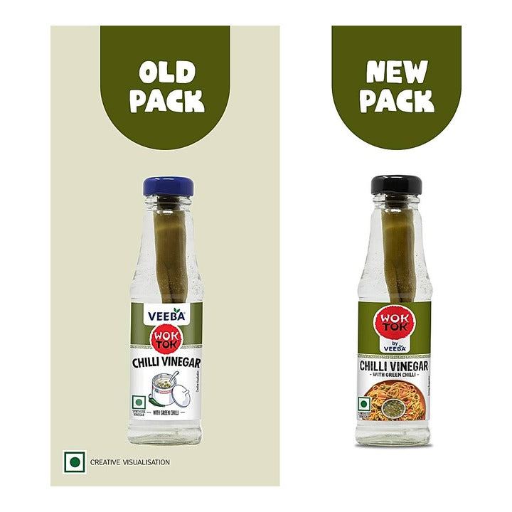 Wok Tok By Veeba Chilli Vinegar With Green Chilli : 175 ml