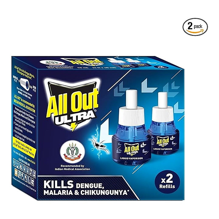 All Out Ultra Day & Night Protection - Refill : 2x45 ml
