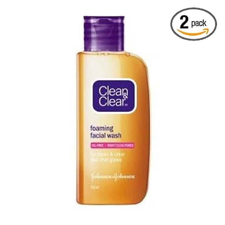 Clean & Clear Foaming Facial Wash (50 ml) - Pack of 2