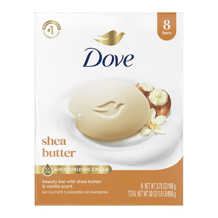 Dove Purely Pampering Beauty Bar, Shea Butter 4 Oz, 8 Bar