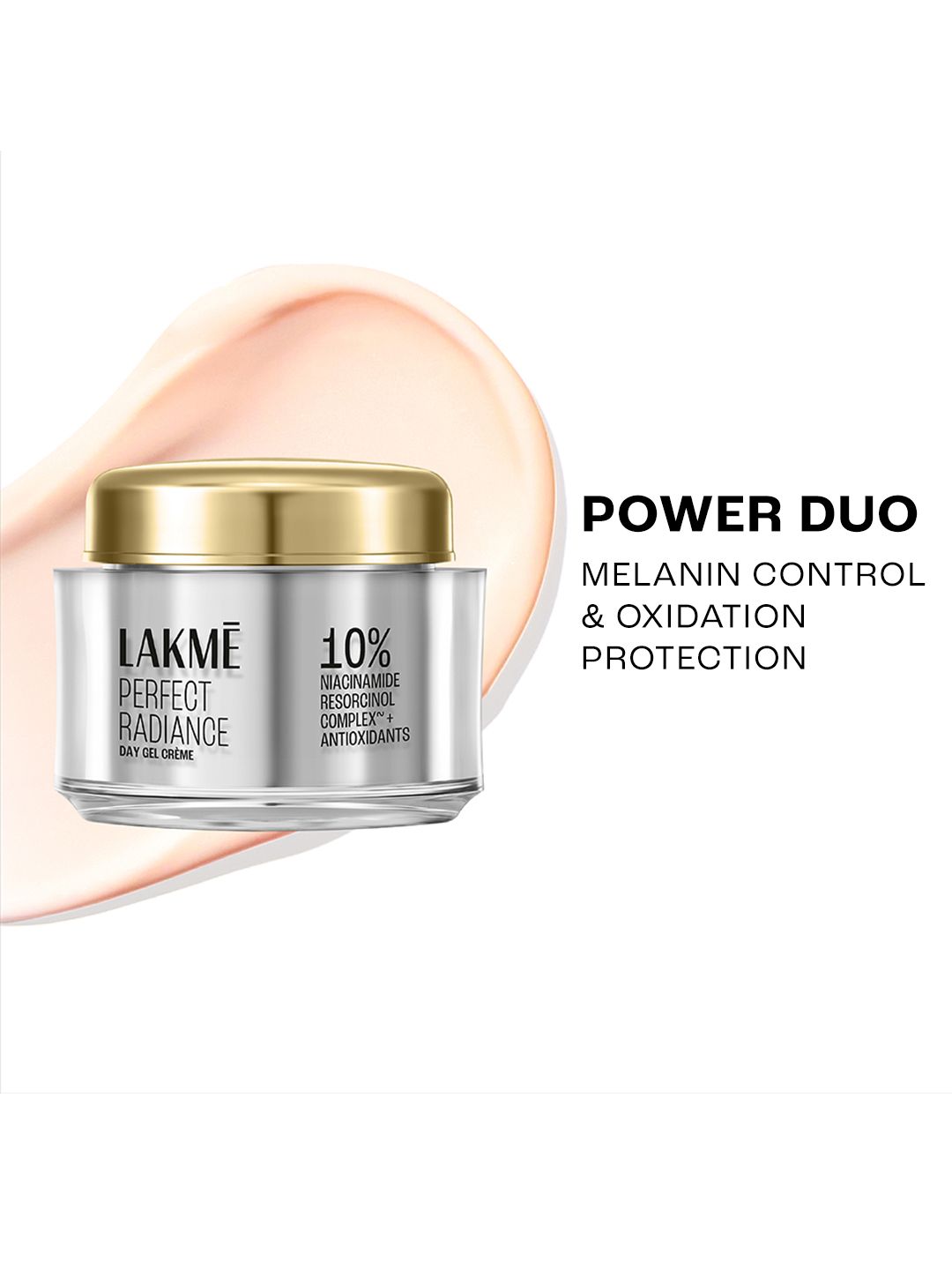 Lakme Perfect Radiance Day Gel Creme with 10% Niacinamide Resorcinol Complex - 50g