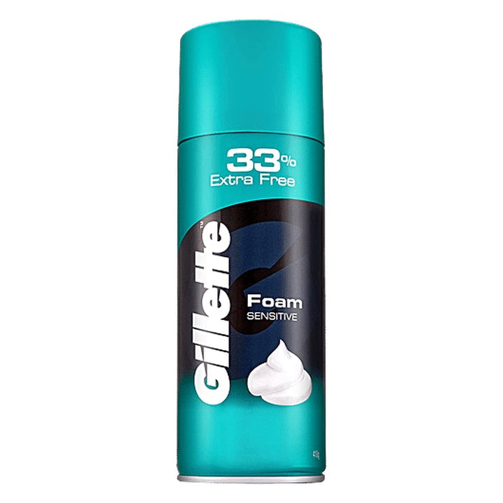 Gillette Classic Foam Shave - Sensitive, Lathers Quickly & Hydrates (418 g)