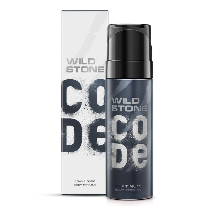 Wild Stone CODE Platinum Body Perfume for Men, 150ml | No Gas Deodorant | Long Lasting Body Spray
