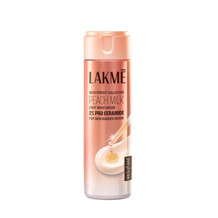 Lakme Peach Milk Pro Ceramide Moisturizer with Vitamin E for Deep Moisturizing and Skin Strengthening | With Skin Conditioner| For Dry Skin, Normal Skin & Sensitive Skin 120ml