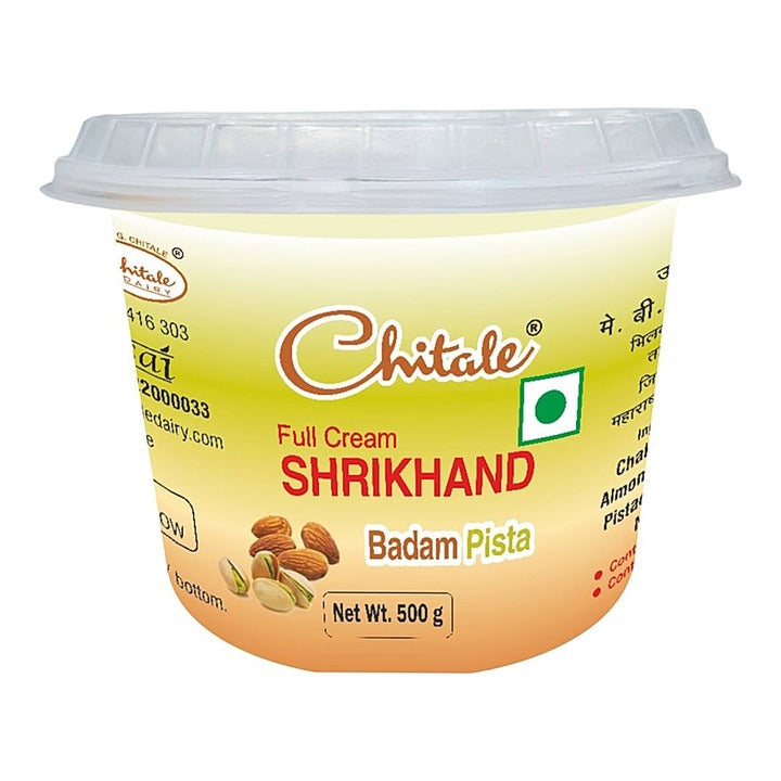Chitale Full Cream Shrikhand Badam Pista : 500 g