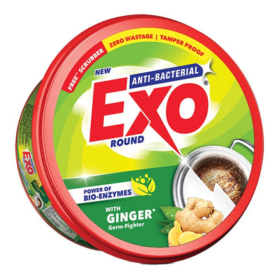 Exo Anti-Bacterial Round Dishwash Bar : 500 g