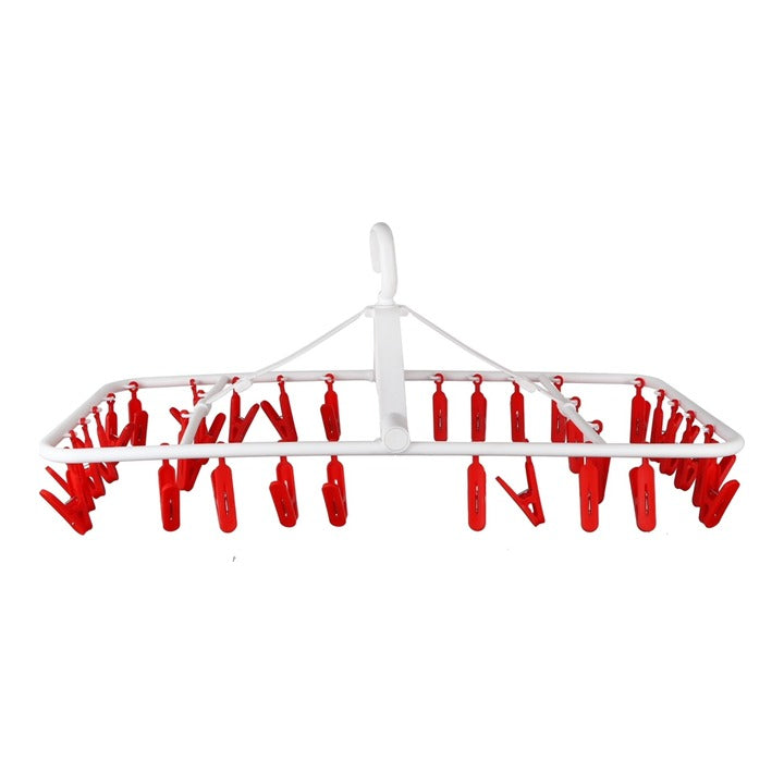 Happy Family Square Easy Dry - 32 Clips (Red) : 1 Unit