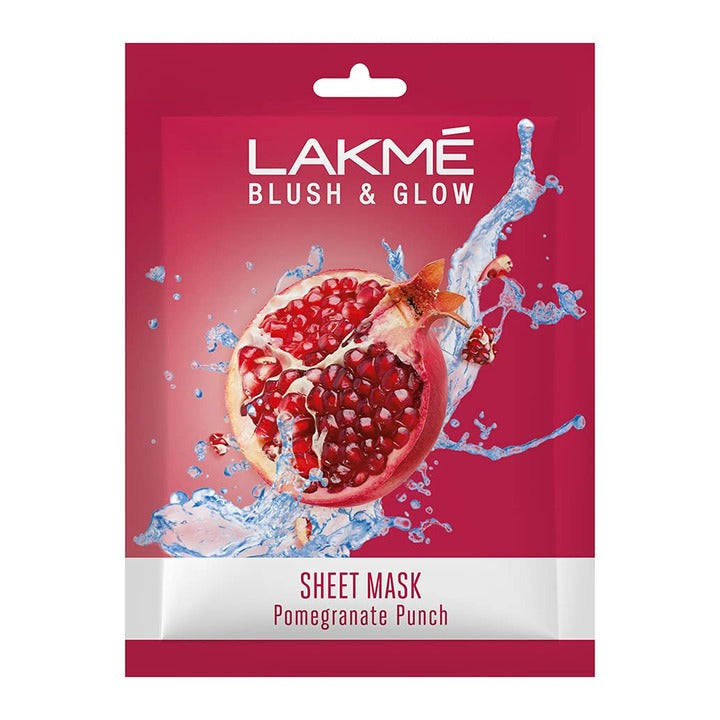 Lakme Blush & Glow Pomegranate Sheet Mask (25 ml)