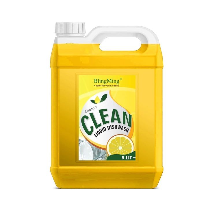 Removes Tough Grease, Gentle on Hands, Zero White Residue, Kitchen Utensil Cleaner, Insta Clean Liquid Dishwash Gel, Plant-Based, Lemon Oil, Natural Disinfectant