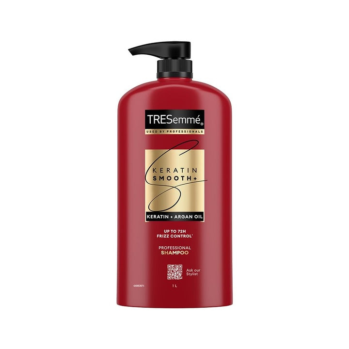 Tresemme Keratin Smooth Shampoo,With Keratin And Argan Oil For Smoother And Shinier Hair, 1 Ltr