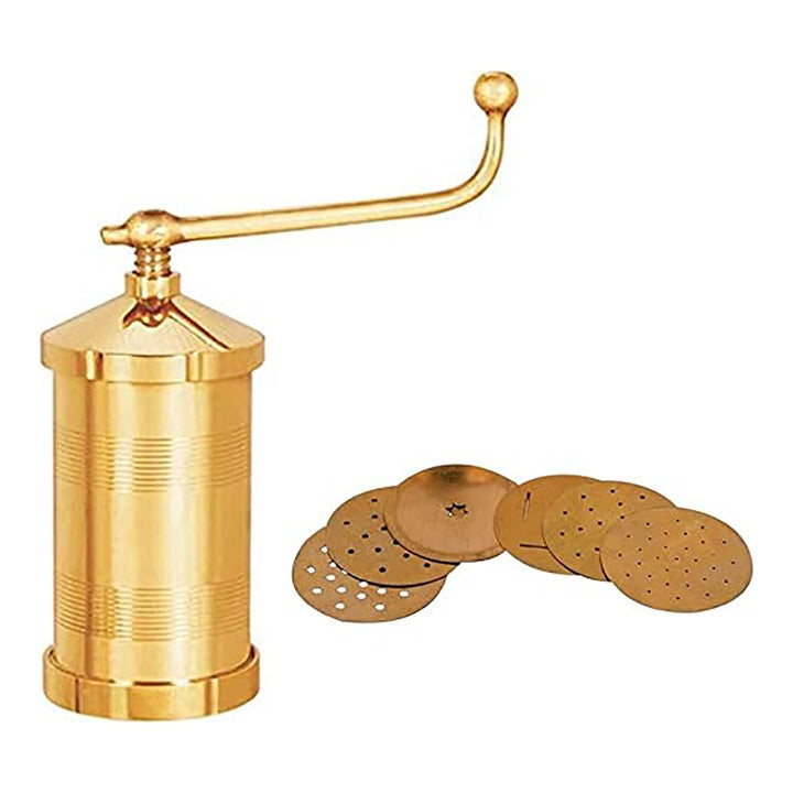 Beezy Brass Chakli Sancha with 6 Jalis (Chakli Maker) : 1 Unit