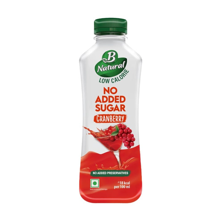 B Natural Cranberry Juice (No Added Sugar), 750ml