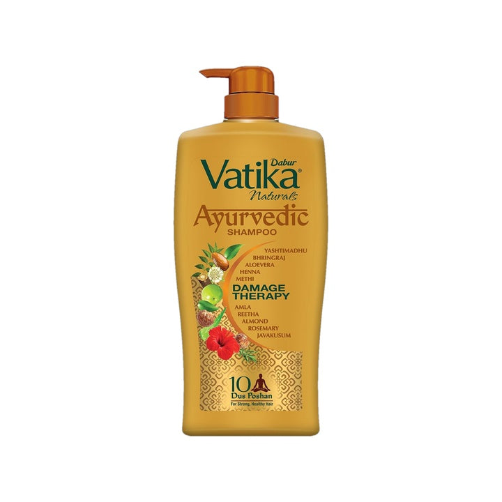 DABUR VATIKA 10 Natural Herb Extracts Contain Rosemary, Aloe Vera, Amla, Almond & Bhringraj (1 L)