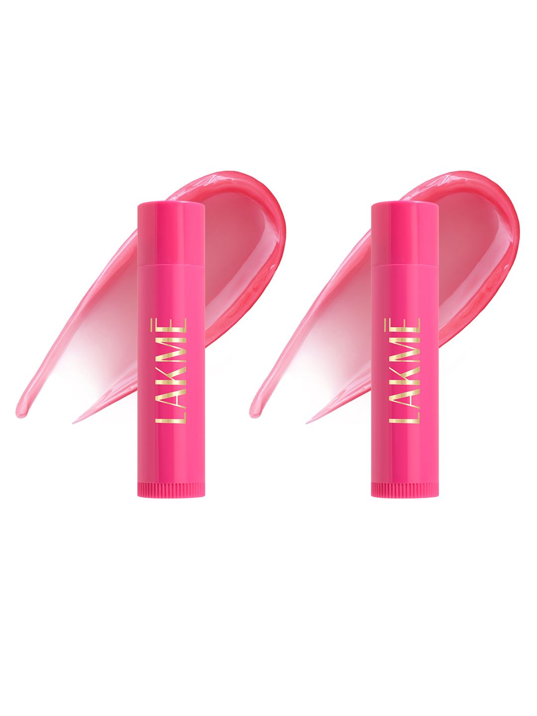 Lakme Set of 2 Lip Love Care Stick 24Hr Moisturization with SPF 15 4.5g Each - Strawberry