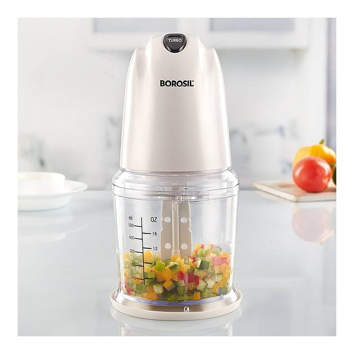 Borosil Chef Delite Electric Chopper (White) - 260 W : 1 Unit