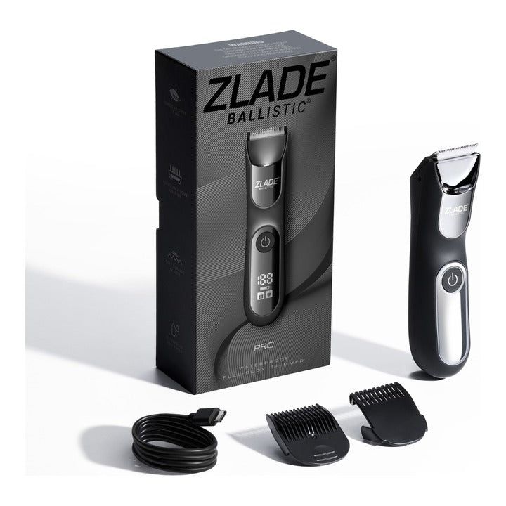 Zlade Ballistic Pro Full-Body Manscaping Trimmer With Ceramic Blades - Black : 1 Unit