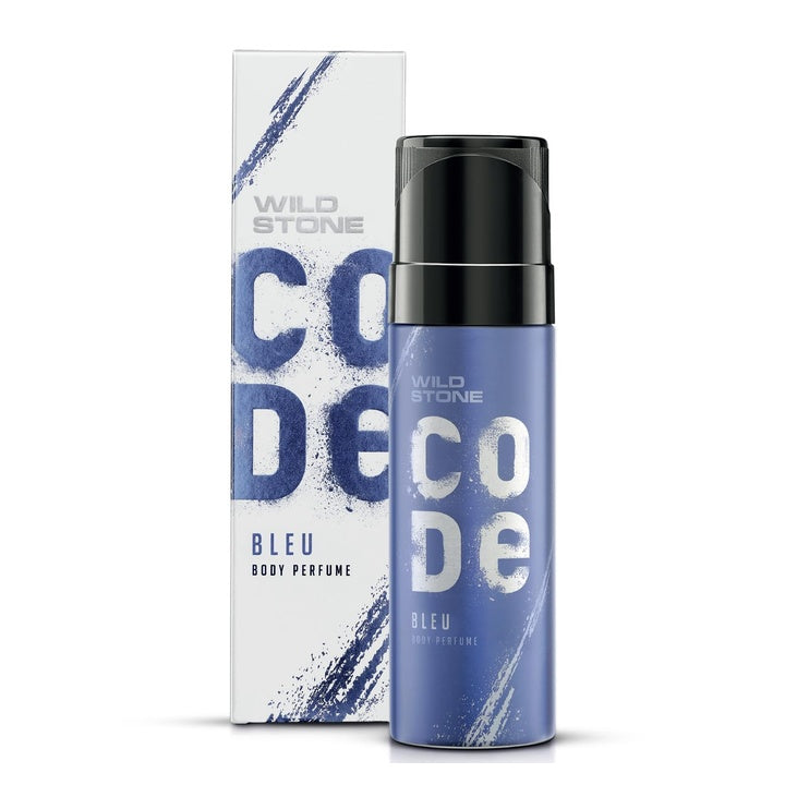 WILD STONE CODE Bleu Body Spray Perfume For Men, 150 Ml | No Gas Deo For Men | Long-Lasting Luxurious Fragrance | Best Suited For Casual Occasions | Masculine Sophisticated Scent For All Seasons