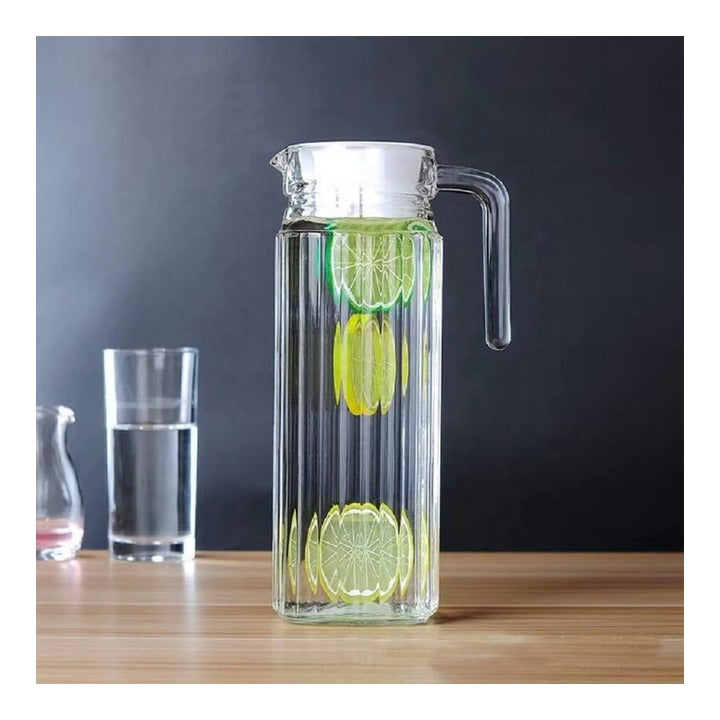 Sanjeev Kapoor Quadro Glassware Fridge Water Jug (1.1 L) : 1 Unit
