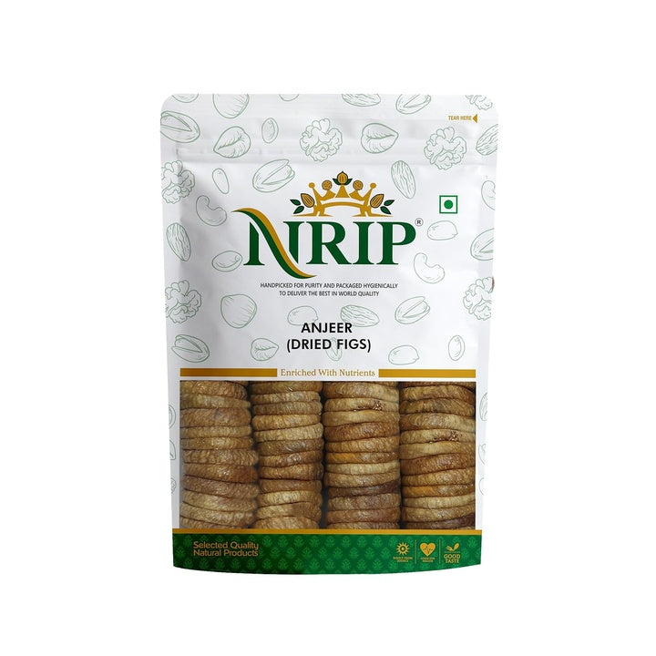 NRIP Premium Dried Afghani Anjeer 200g I Low in Fat | Dry Fruits in Fresh | Healthy Snacks I Rich Source of Vitamins Dietary Fiber | Dry Figs