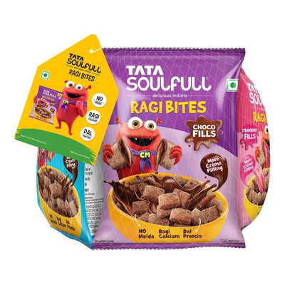 Tata Soulfull Ragi Bites Breakfast Cereal Combo : 102 g (6 U X 17 g)