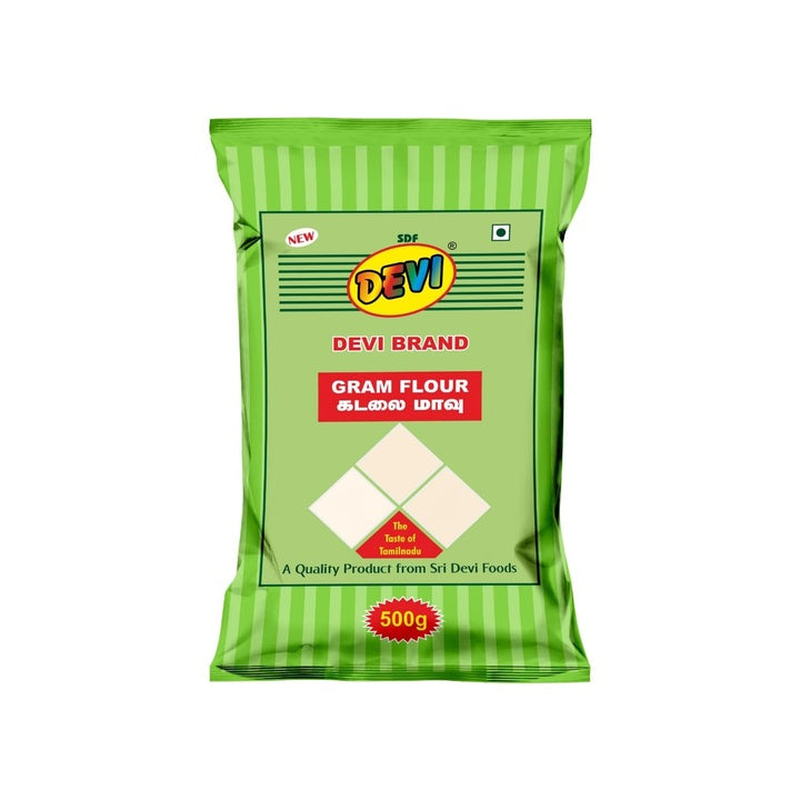 SDF DEVI Gram Flour 500g | Kadalai Maavu | Besan Flour | Pure & Natural | For Pakora, Sweets, Dhokla, Snacks | High Protein | Gluten-Free | Sri Devi Foods