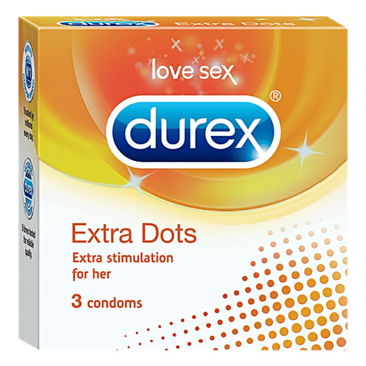 Durex Condoms - Extra Dots (3 pcs)