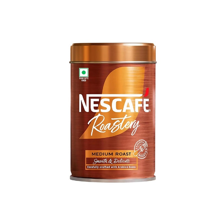 Nescafé Roastery Medium Roast Coffee, Freeze-dried, 95g Can | Premium Imported Freeze-dried Coffee Crafted by Master Roasters, Made from Finest Coffee Beans, Smooth & Balanced Taste