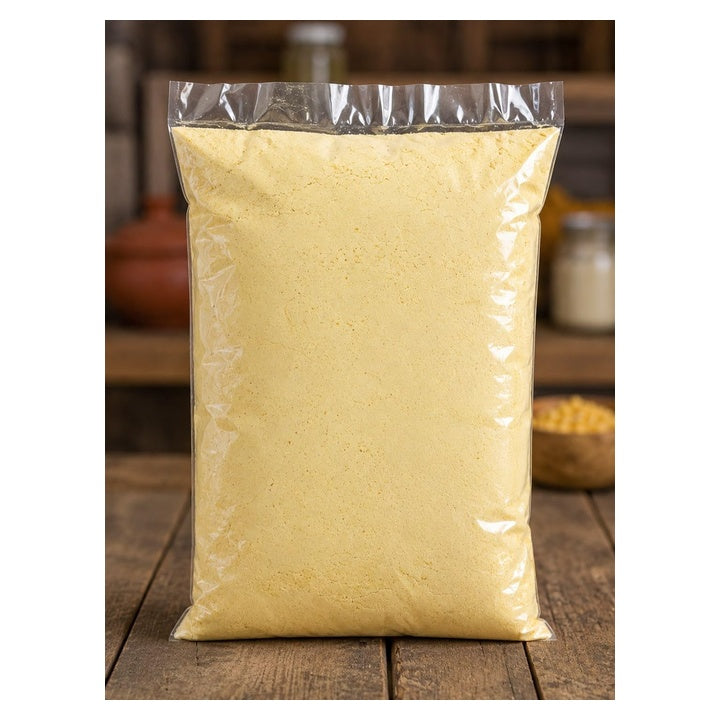 Bihari Organics Makka Atta 100% Pure Corn Flour (1Kg) | Finger Millet Flour, Gluten-Free Grain, For Roti & Dosa, Whole Grain Flour, Resealable Pack