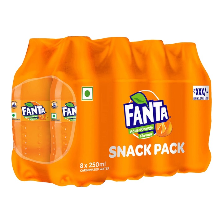 Fanta Orange Flavour : 8x250 ml