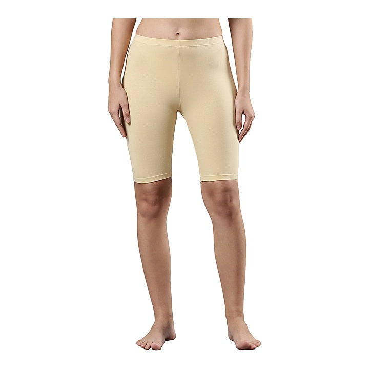 Femmora Women's Cycling Shorts / Underskirt (Size-M) - Skin : 1 Unit