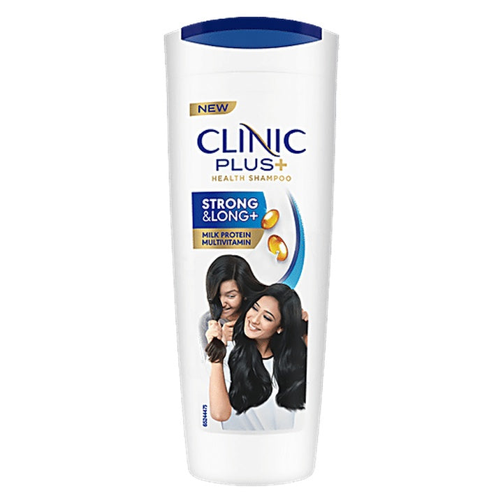 Clinic Plus Strong & Long, with Milk Protein & Multivitamin, Shampoo, for Reduced Breakage (175 ml)