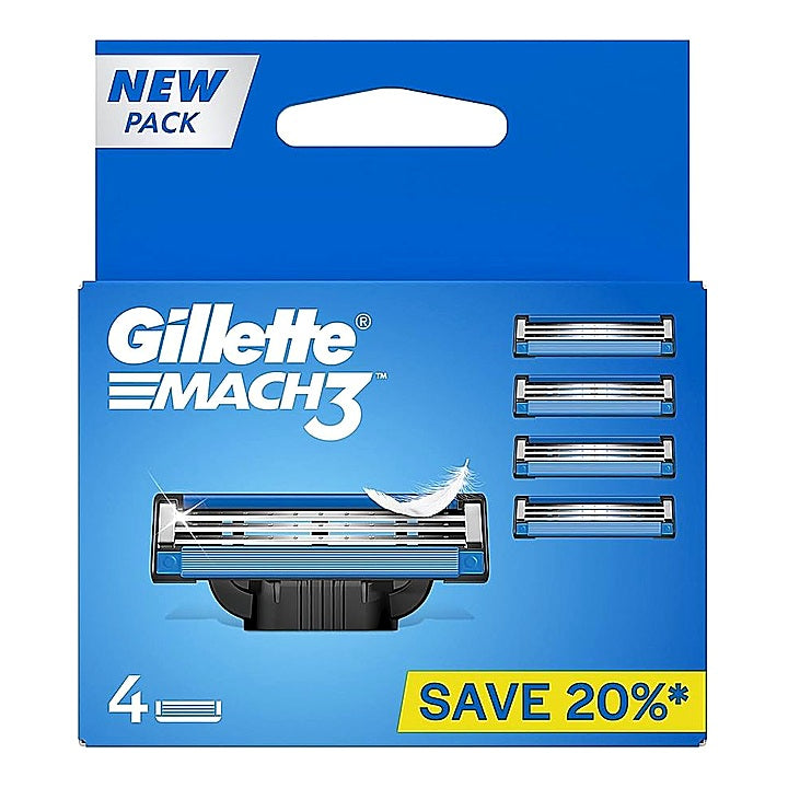 Gillette Mach3 Cartridges : 4 Unit