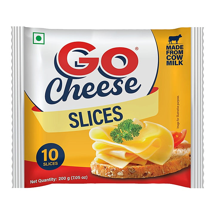 Gowardhan Go Cheese Slices - Plain : 200 g
