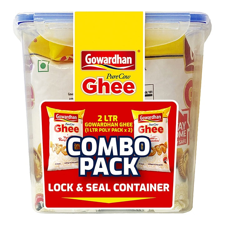 Gowardhan Pure Cow Ghee Pouch (2x1) : 1.81 kg