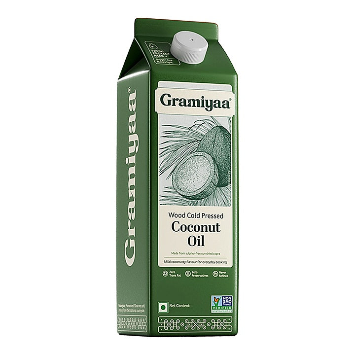 Gramiyaa Wood Cold Pressed Coconut Oil : 910 g