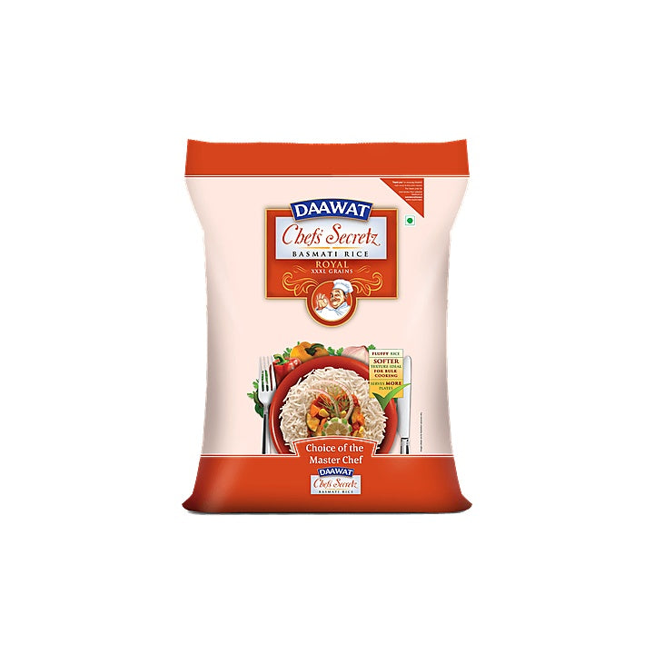 Daawat - Chef's Secretz Royal XXXL Basmati (Biryani) Rice, 30 Kg