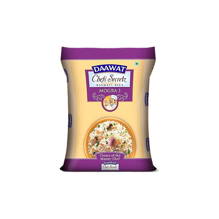 Daawat - Chef's Secretz, Basmati Rice Mogra-3, 30 Kg